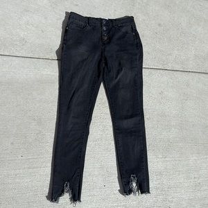 William Rast Distressed Black Jeans